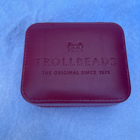 Troll bead jewelry box. New in plastic. 3.5 x 4.25 in. Burgundy - Picture 1 of 5